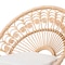 Bali & Pari Abriella Modern Bohemian Natural Brown Rattan Peacock Accent Chair 238-13408-ZORO - alternate 3